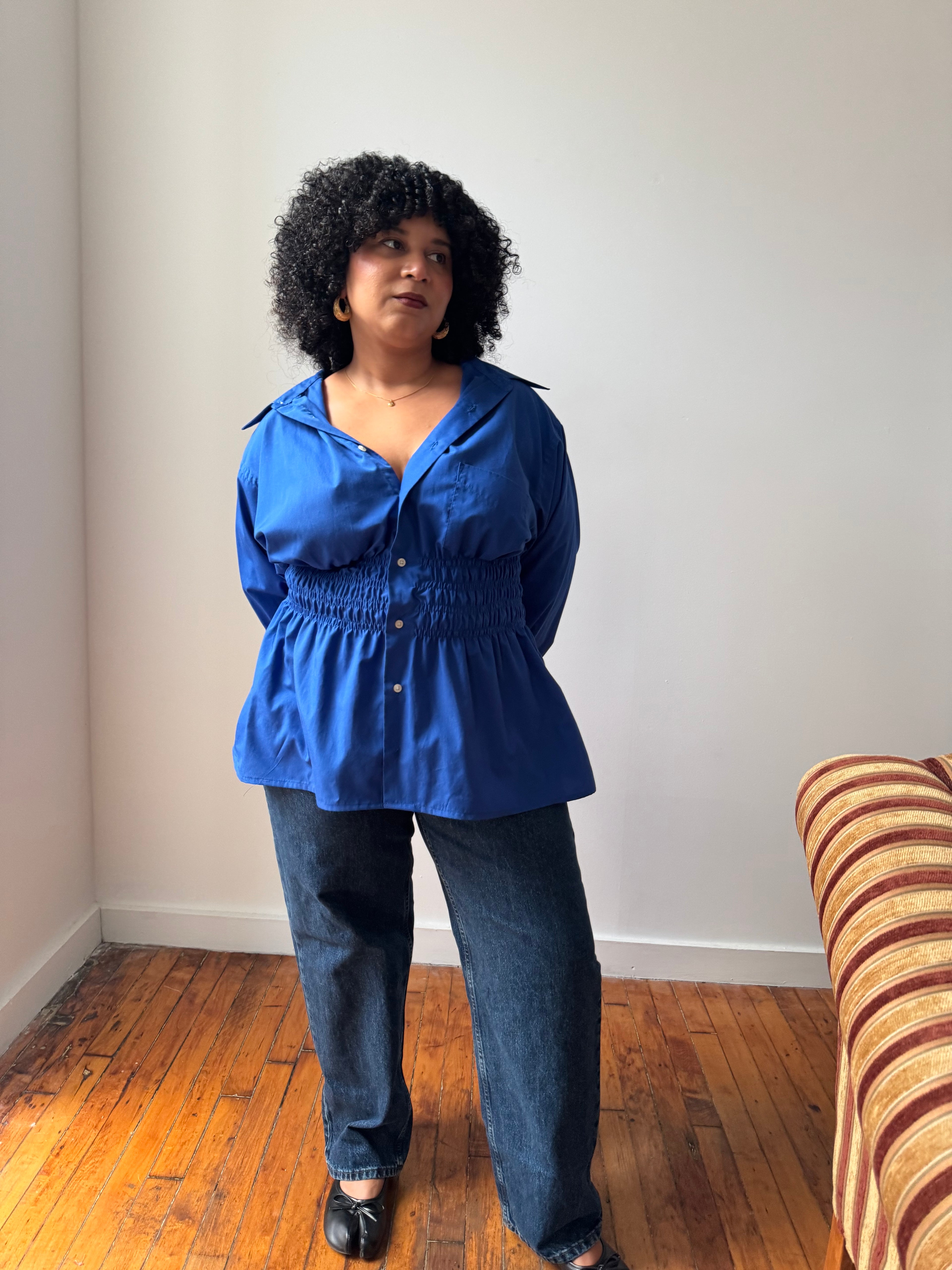 Elodie Top in Cobalt (XL-1X)