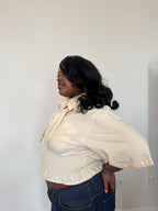 Marielle Top / Short Sleeve Cream XL-1X