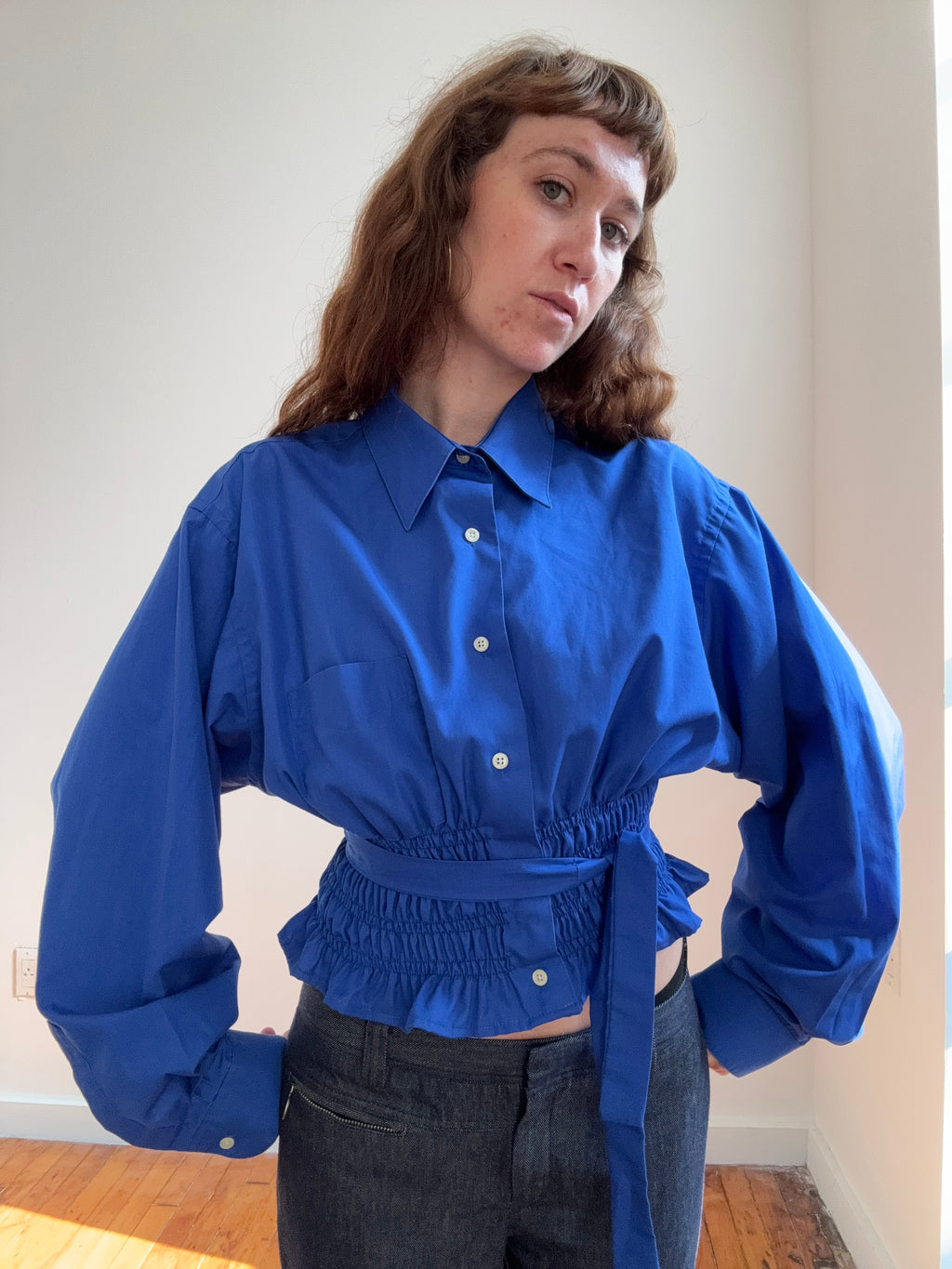 MARIELLE TOP in Sapphire (M/L)
