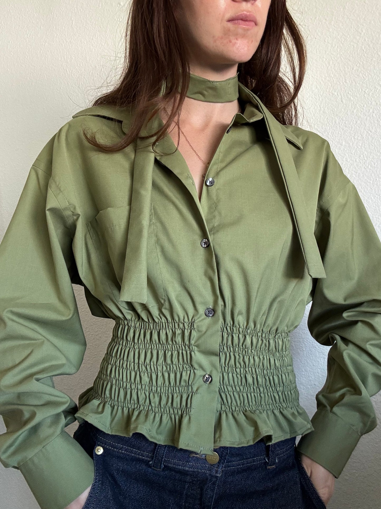Marielle Top / Soft Olive Green