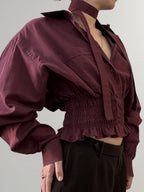 Marielle Top Burgundy M/L