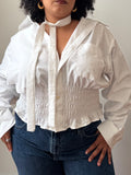 Marielle Top in True White (L-1X)