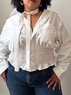 Marielle Top in True White (L-1X)
