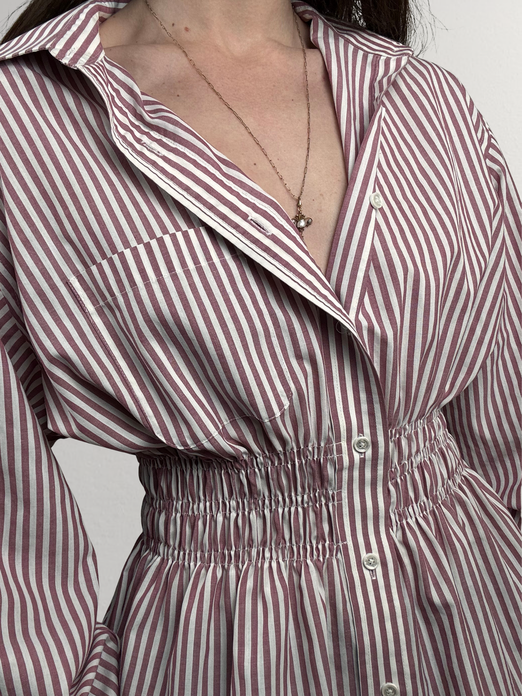 Marielle Top / Raspberry Stripes M/L
