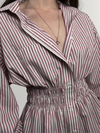 Marielle Top / Raspberry Stripes M/L