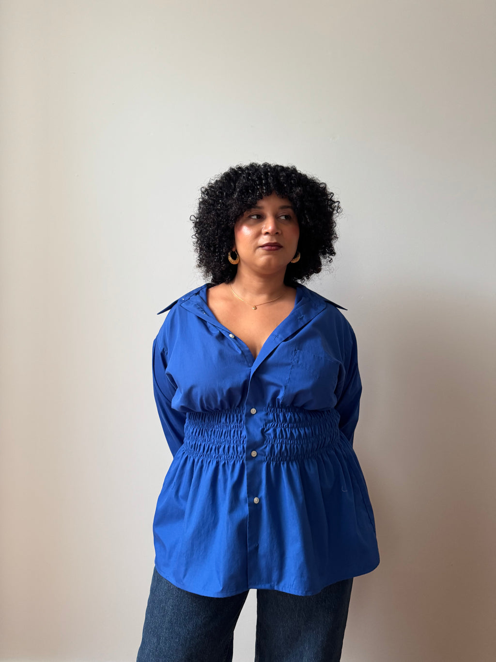 Elodie Top in Cobalt (XL-1X)