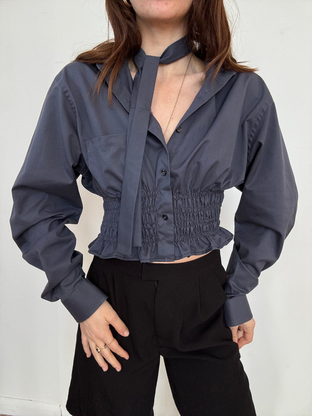 Marielle Top / Slate Gray / M