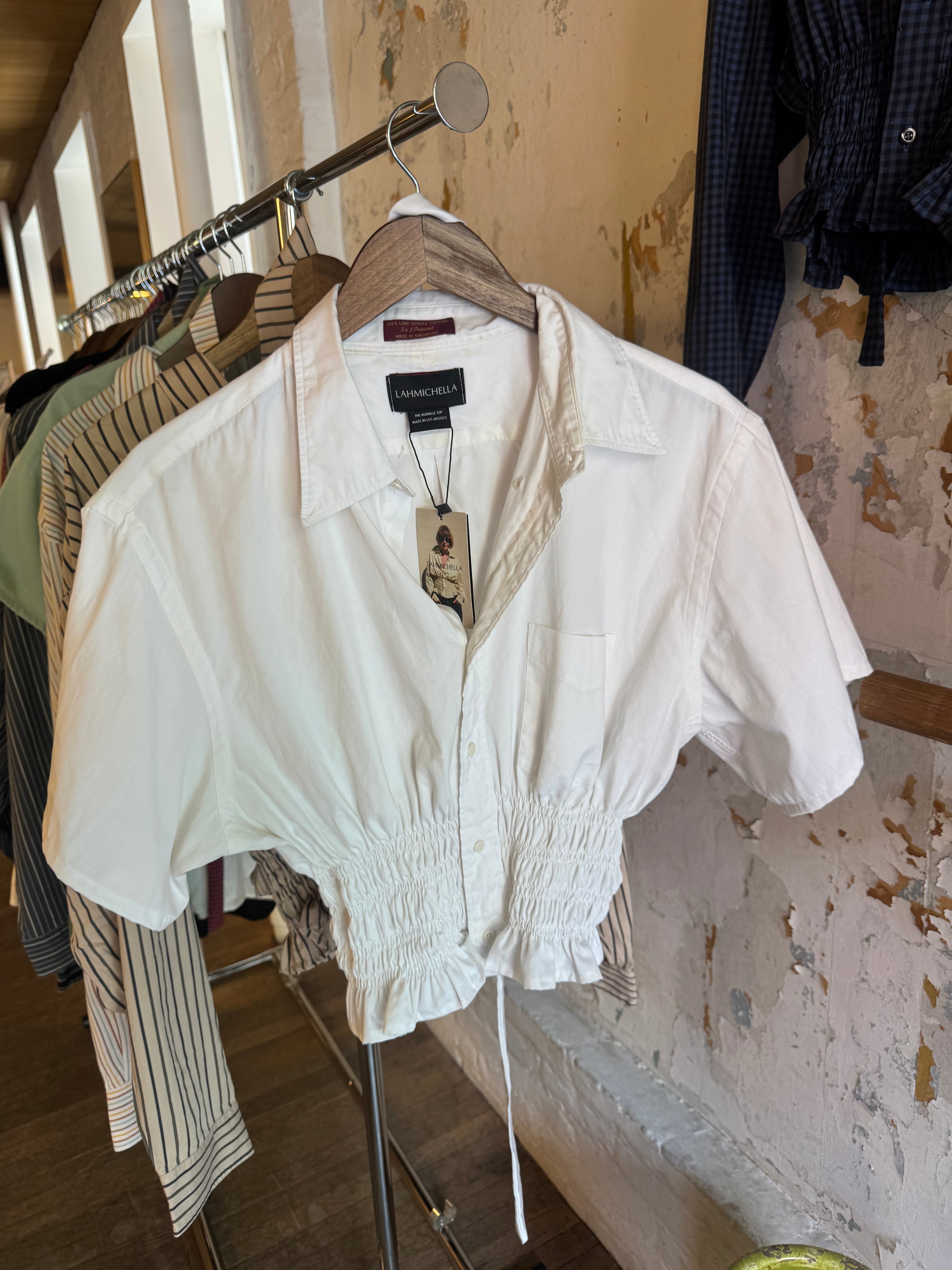 Marielle Top / White Short Sleeve (M-L)