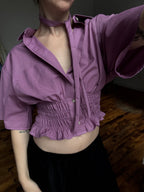 Marielle Top / Mauve Short Sleeves (S-M)