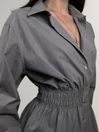 Marielle Top / Gray Stripes M/L