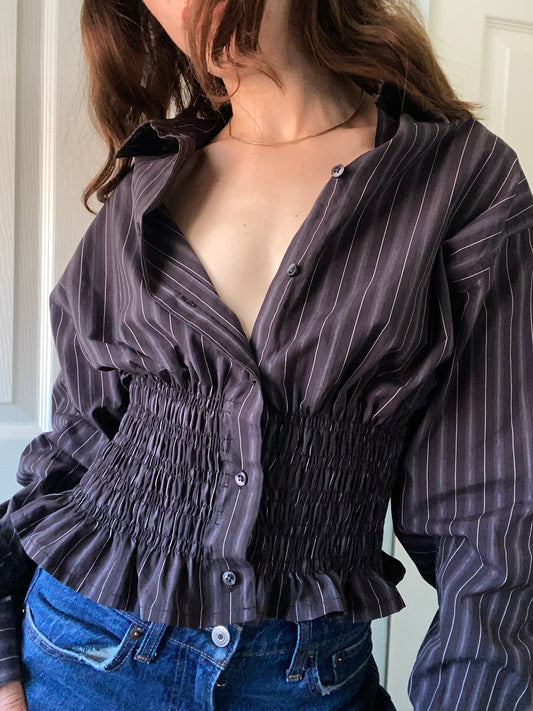 Marielle Top Stripes Gray Stripes M