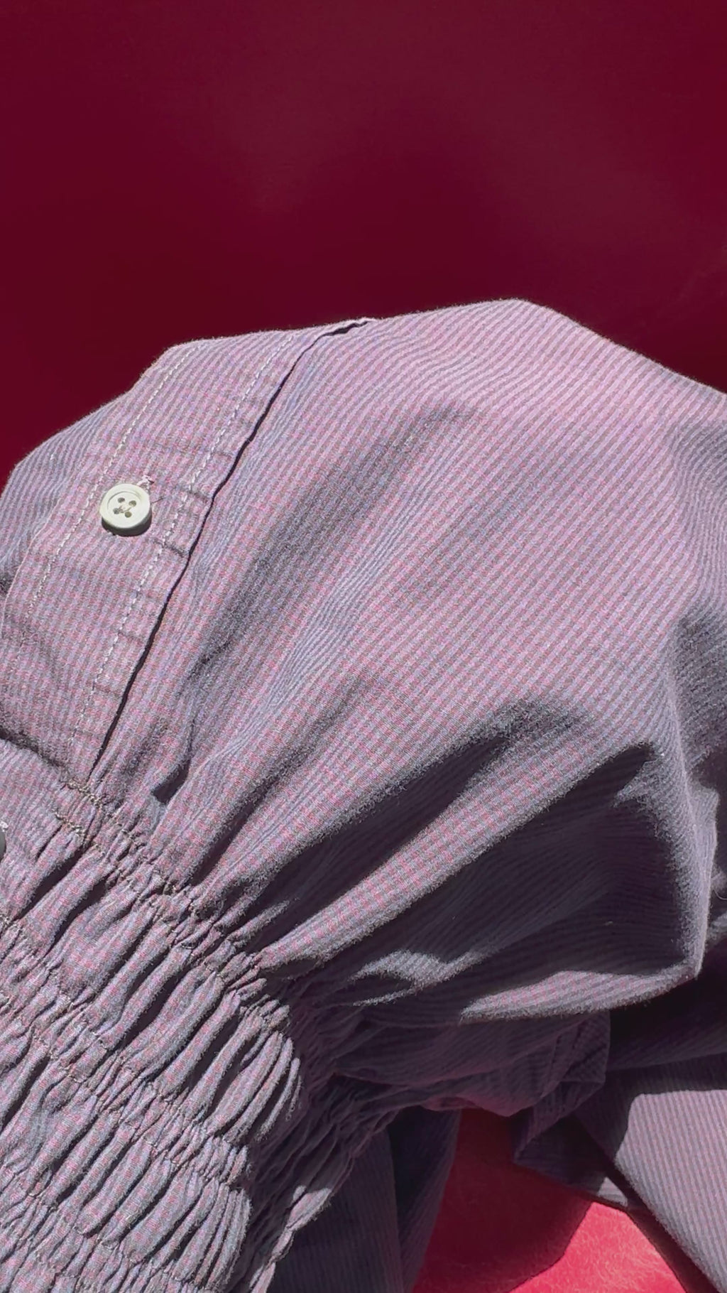 Marielle Top / Purple Check 1X-2X