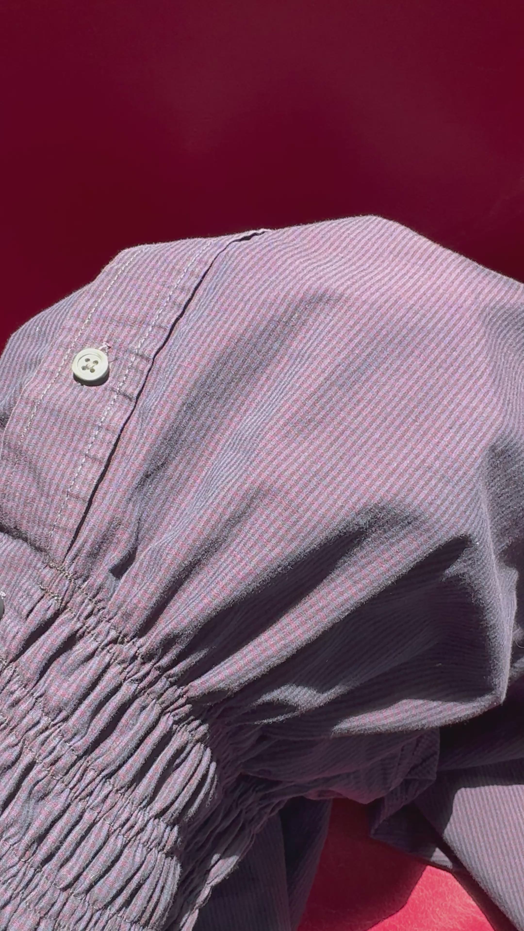 Marielle Top / Purple Check 1X-2X