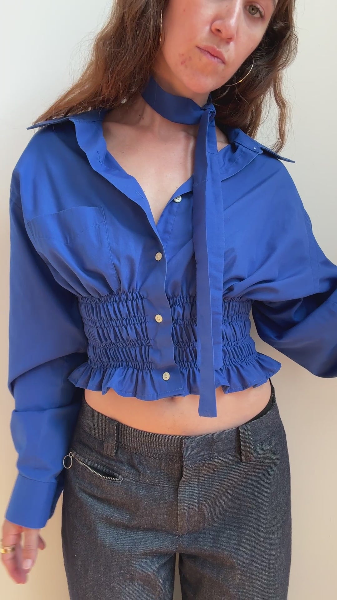 MARIELLE TOP in Sapphire (M/L)