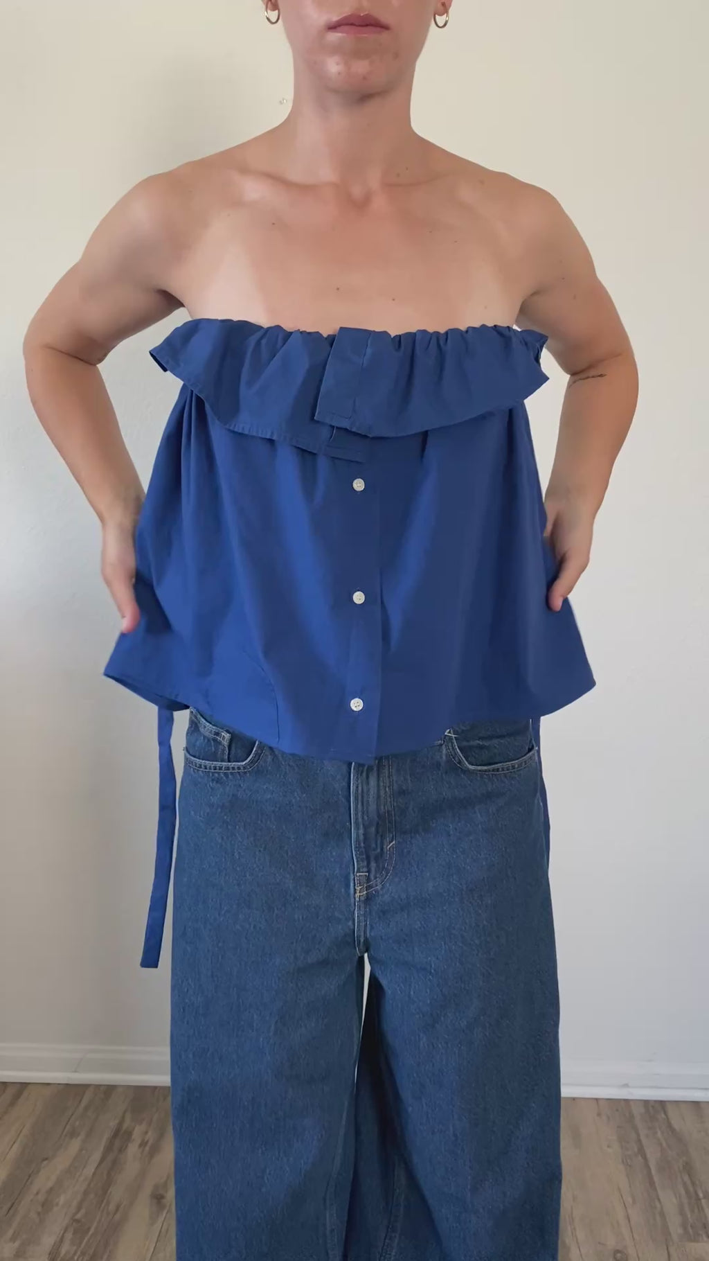 The Camille Top / Cobalt / XL-1X