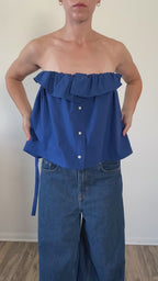 The Camille Top / Cobalt / XL-1X